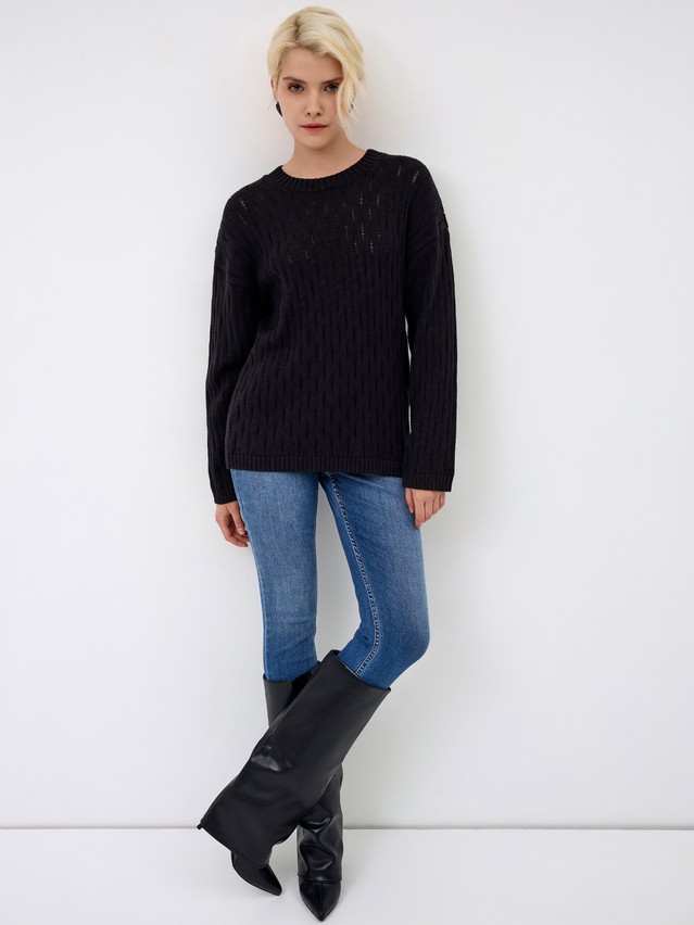 Women's pullover CONTE ELEGANT LDK24119, s.170-84, black - 1