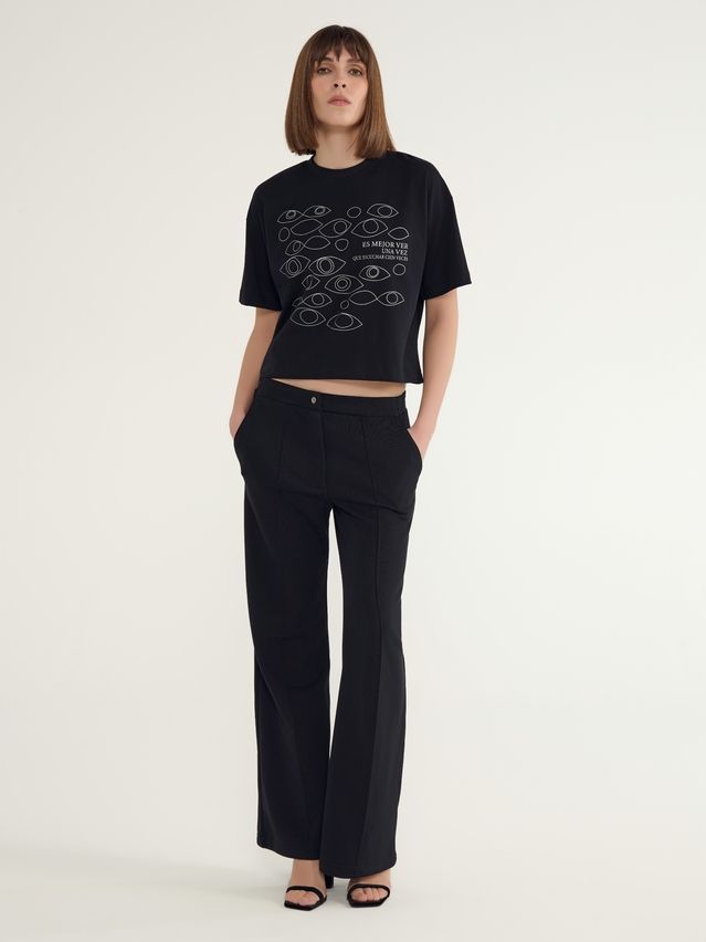 Women's polo neck shirt CONTE ELEGANT LD 3032, s.170-92, black-eyes - 8