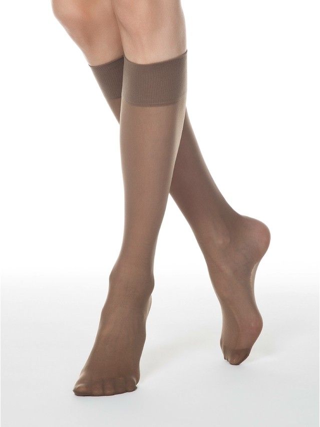 Women's knee high socks CONTE ELEGANT TENSION 40 (2 pairs),s.23-25, shade - 1