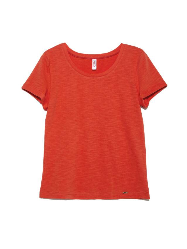 Women's polo neck shirt CONTE ELEGANT LD 926, s.170-100, sunset orange - 4