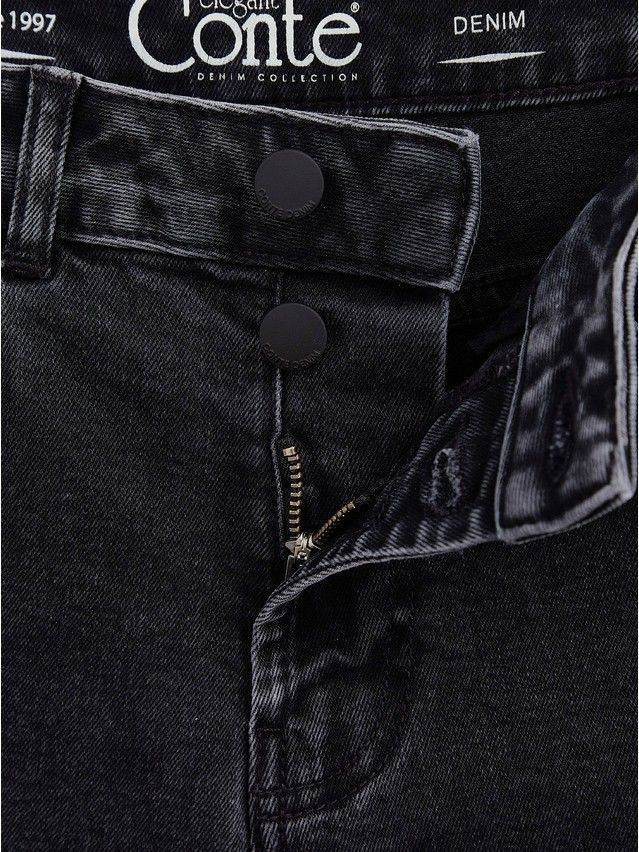 Denim trousers CONTE ELEGANT CON-449, s.170-102, washed black - 6