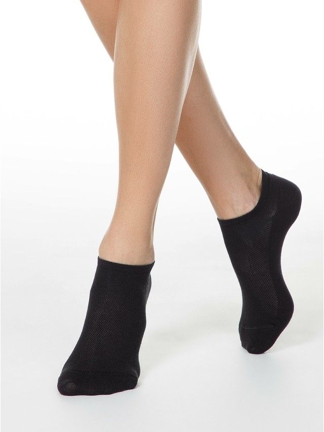 Women's cotton socks ACTIVE (short) 19С-183SP, s.36-37, 484 black - 1