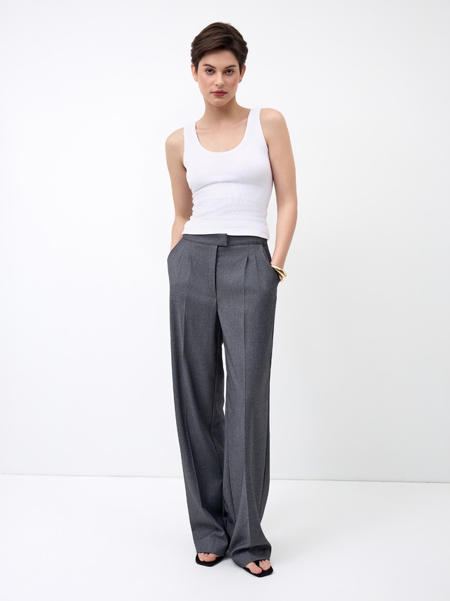 Women's trousers CONTE LBK 3257, s.164-84-90, graphite - 3