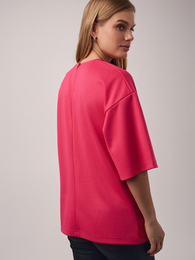 Women's polo neck shirt CONTE ELEGANT LD 2806, s.170-92, pink flash - 4