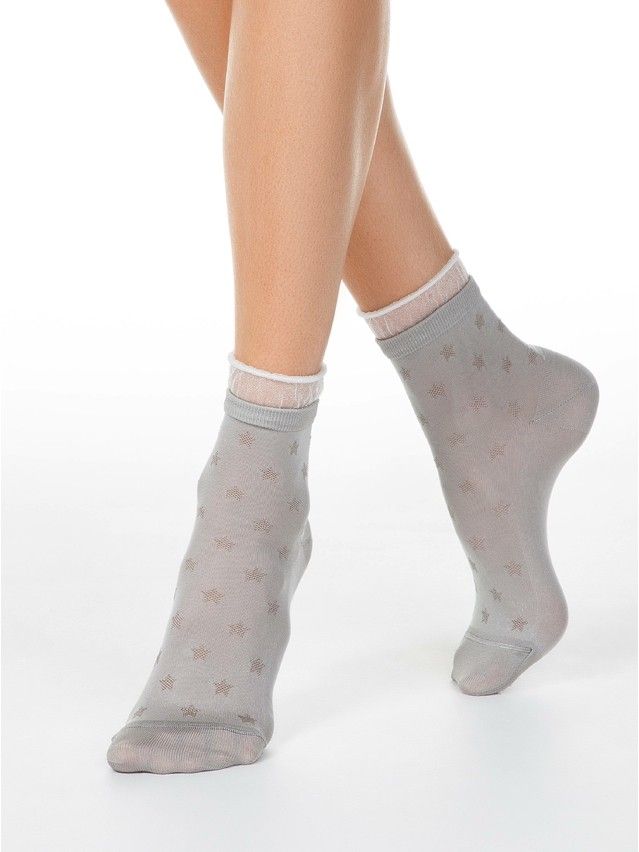 Women's socks CONTE ELEGANT CLASSIC, s.23, 491 light grey - 1