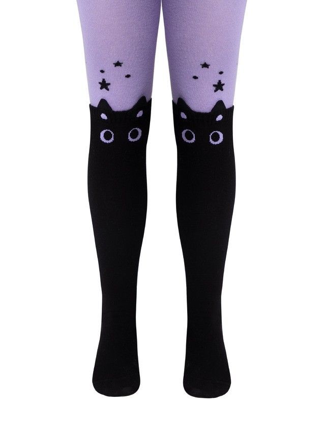 Children's tights CONTE-KIDS TIP-TOP, s.128-134 (20),689 black-lilac - 4