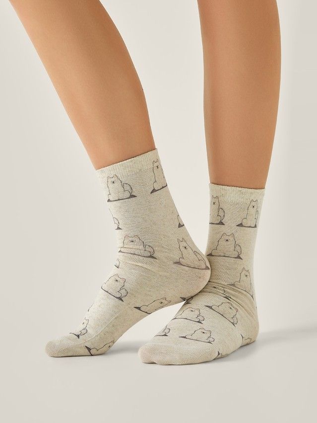 Women's socks CONTE ELEGANT FANTASY, s.23-25, 749 beige - 1