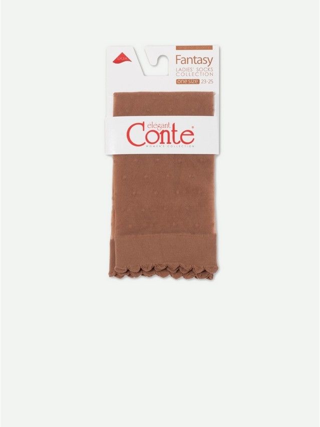Women's socks CONTE ELEGANT FANTASY, s.23-25, bronz - 2