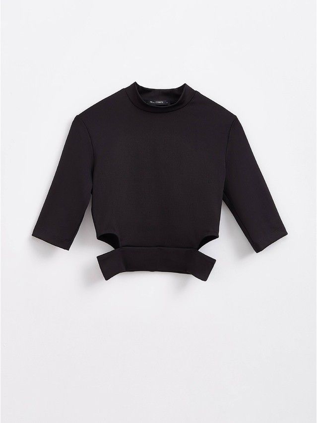 Women's polo neck shirt CONTE ELEGANT LD 1718, s.170-84, black - 5