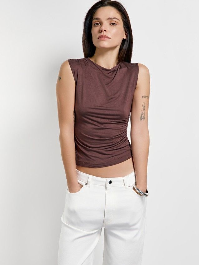 Women's blouse CONTE LBL 3414, s.170-84, royal chocolate - 5