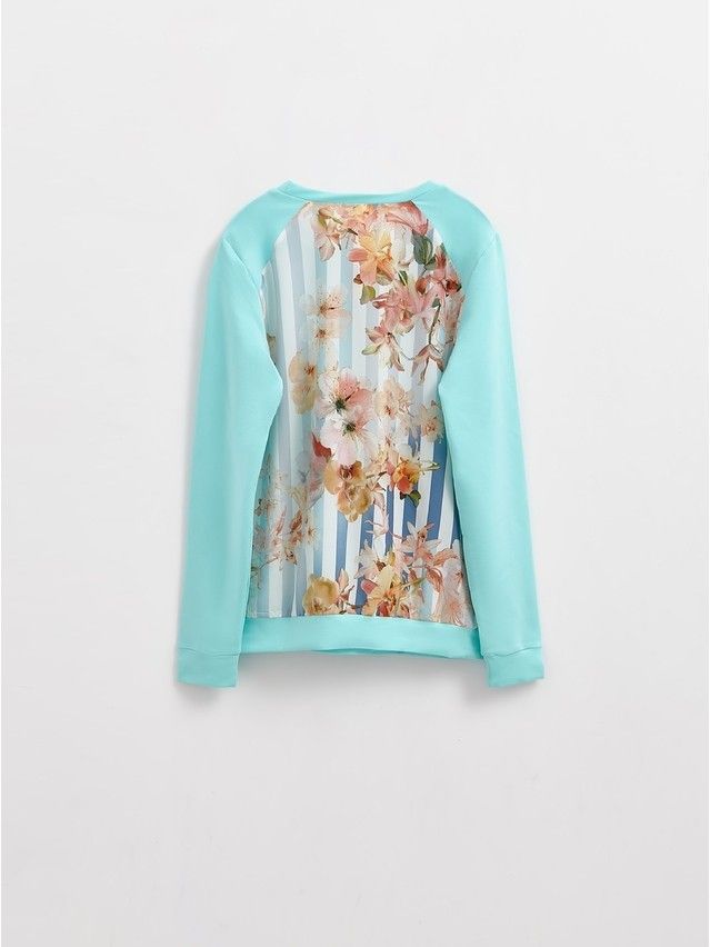 Women's polo neck shirt CONTE ELEGANT LD 704, s.158,164-100, turquoise - 6