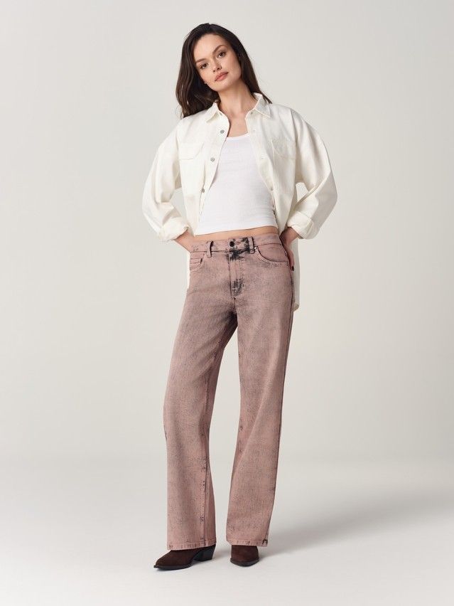 Women's jeans CONTE CON-933, s.164-90, dark coral - 1