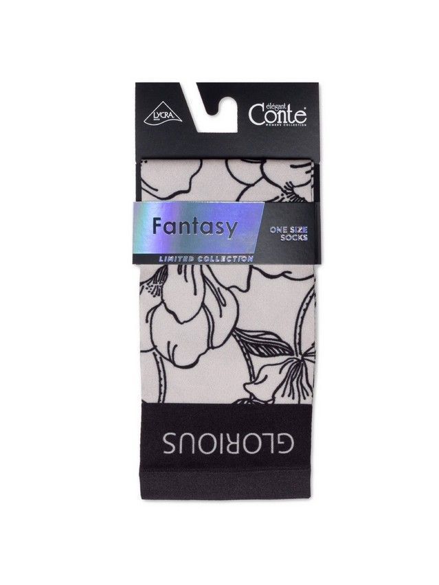 Women's socks CONTE ELEGANT FANTASY, s.23-25, 101 - 3