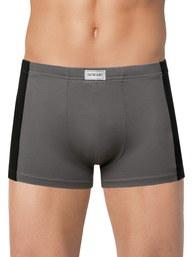 Men's underpants DiWaRi BASIC MEN MSH 3119, s.78,82, dark grey-black - 1