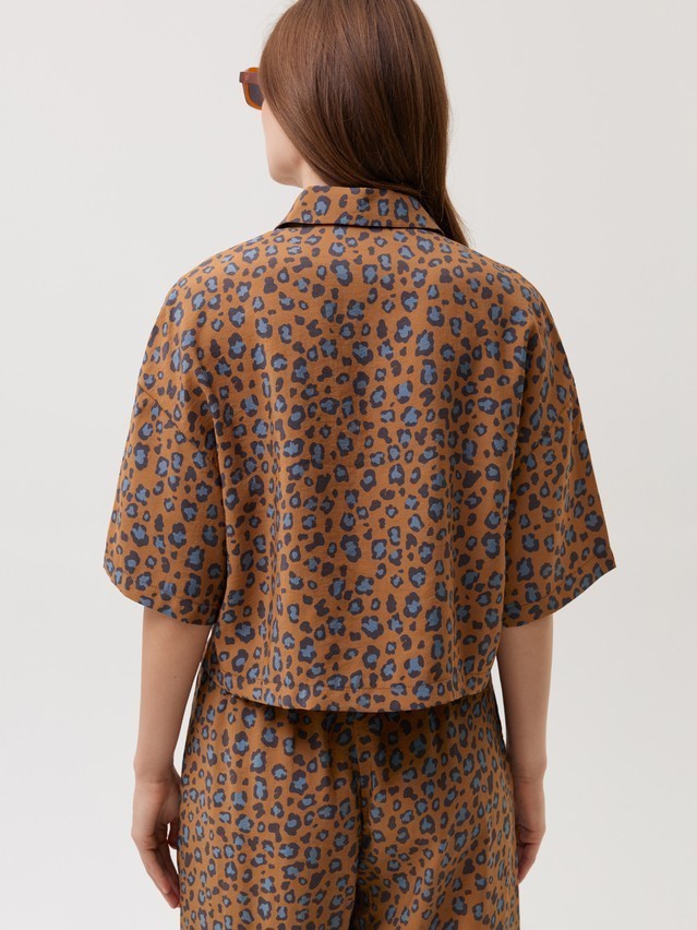 Women's blouse CONTE LBL 3729, s.170-88-94, chocolate leo - 3