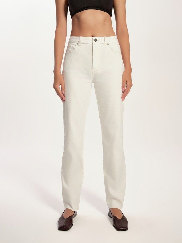 Denim trousers CONTE ELEGANT CON-769, s.170-102, off white - 4