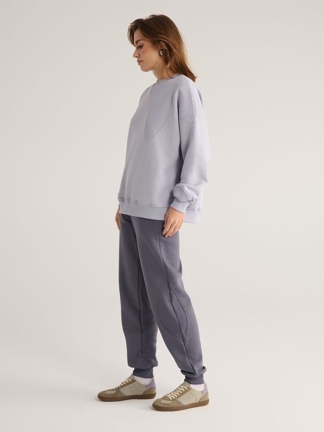 Women's polo neck shirt CONTE ELEGANT LD 2834, s.170-92, pearl blue - 2