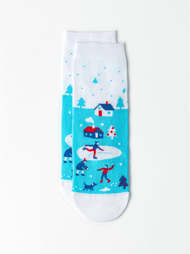 Children's socks CONTE-KIDS NEW YEAR, s.16-18, 1025 turquoise - 5