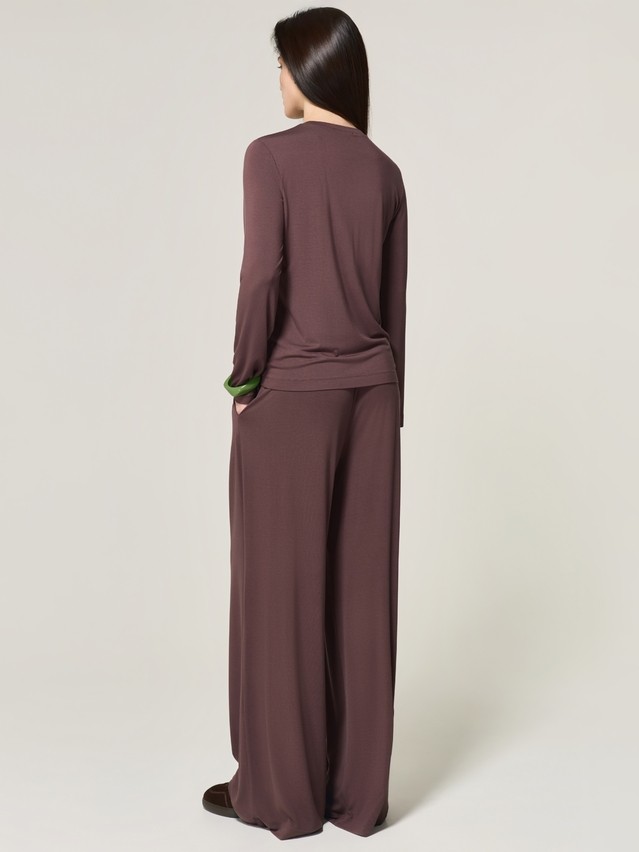 Women's polo neck shirt CONTE LD 3506, s.170-84, chocolate - 2