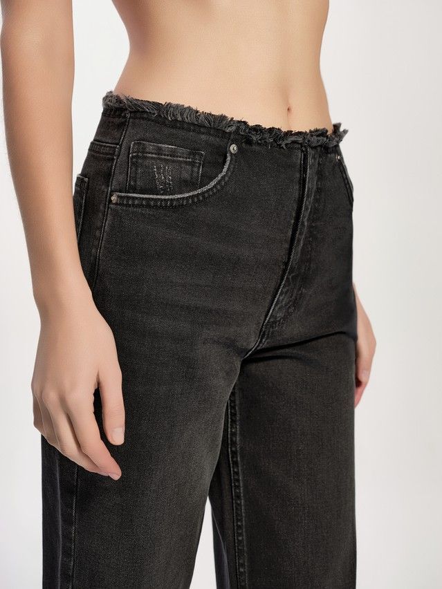 Denim trousers CONTE ELEGANT CON-745, s.170-102, black - 5