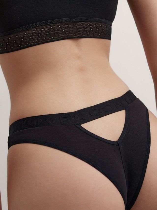 Women's panties CONTE ELEGANT FLEXIBLE LBR 2238, s.106, black-black - 3