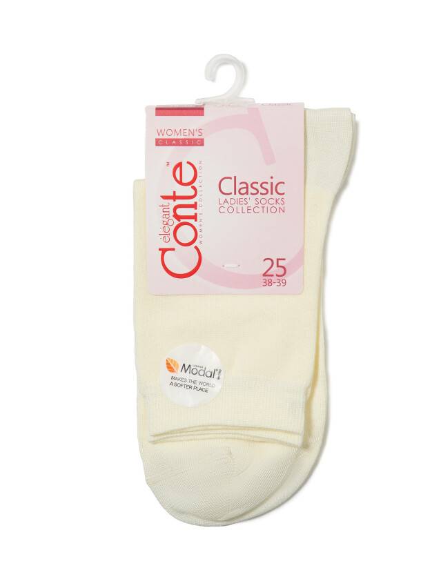 Women's socks CONTE ELEGANT CLASSIC, s.25, 000 cream - 3