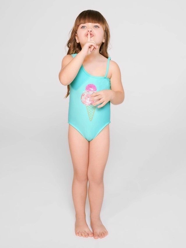 Swimsuit for girls CONTE ELEGANT ICE CREAM, s.110,116-56, sky blue - 6