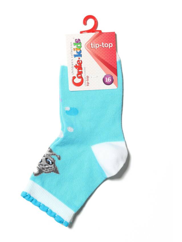 Children's socks CONTE-KIDS TIP-TOP, s.24-26, 248 turquoise - 2