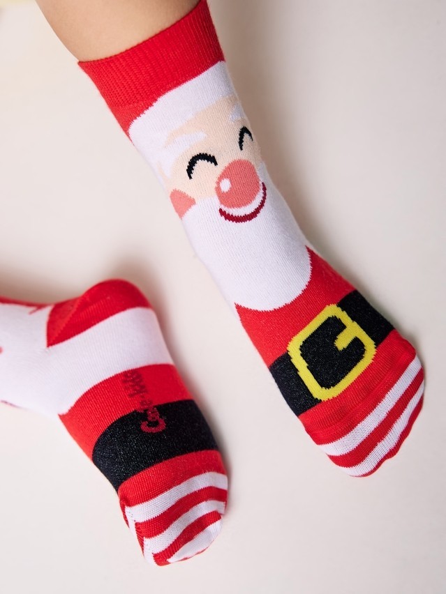 Children's socks CONTE-KIDS NEW YEAR, s.16-18, 162 red - 4