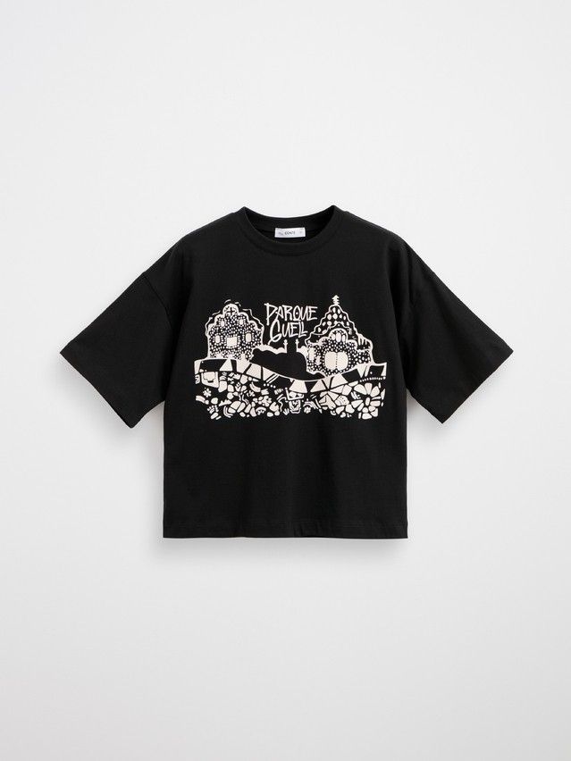 Women's polo neck shirt CONTE ELEGANT LD 3032, s.170-92, black-park guell - 1