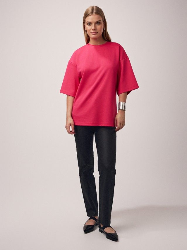 Women's polo neck shirt CONTE ELEGANT LD 2806, s.170-92, pink flash - 1