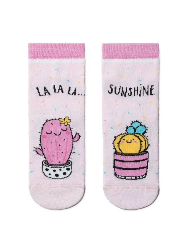 Socks for children Funny feet 17C-10SP, s.30-32, 476 light pink - 1