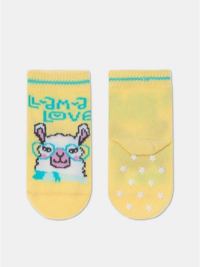 Children's socks CONTE-KIDS TIP-TOP, s.15-17, 470 light yellow - 1
