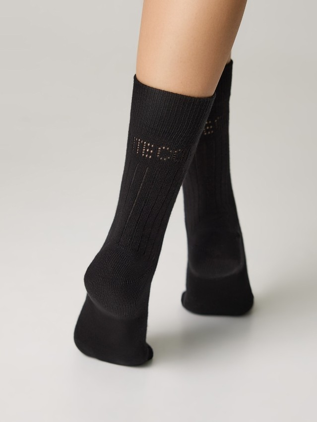 Women's socks CONTE ELEGANT ACTIVE, s.23-25, 624 black - 2