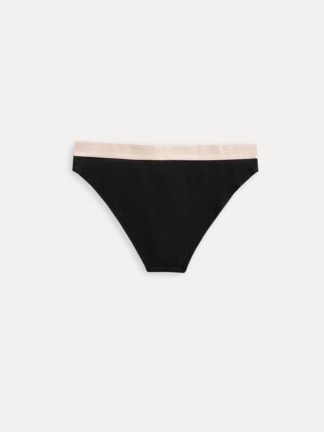 Women's panties CONTE ELEGANT PRINT DOTS LB 2545, s.90, black-beige - 4
