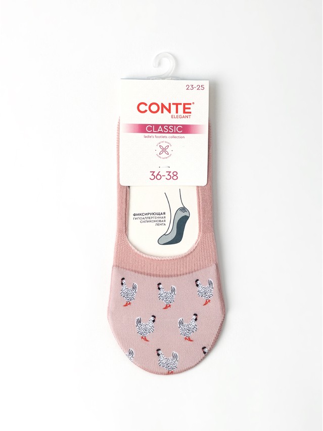 Women's footlets CONTE ELEGANT CLASSIC, s.23-25, 1161 ash pink - 6