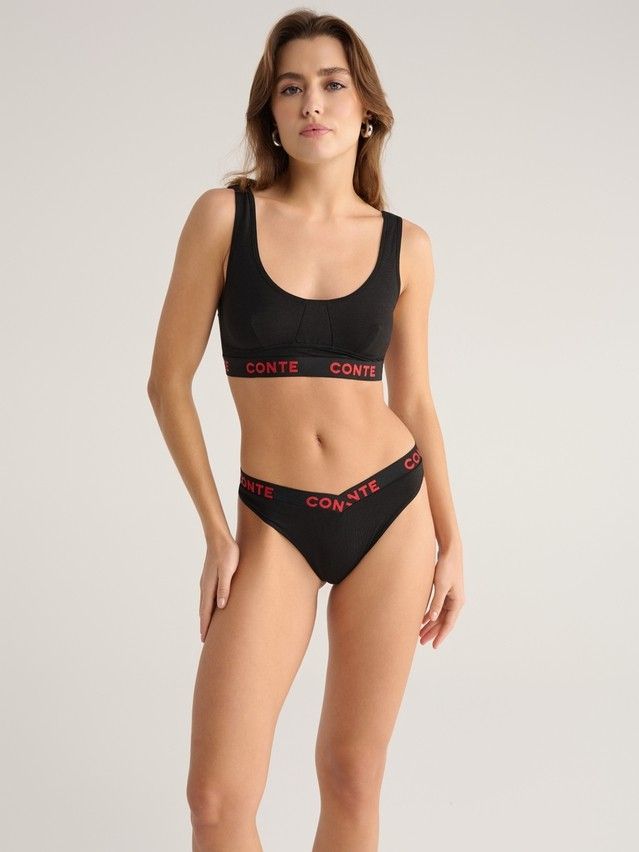 Women's bustier CONTE ELEGANT COMFY LINE LBE 2990, s.170-84, black-red - 2
