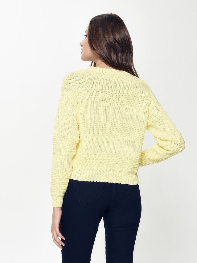 Women's polo neck shirt CONTE ELEGANT LDK042, s.170-84, pastel yellow - 3