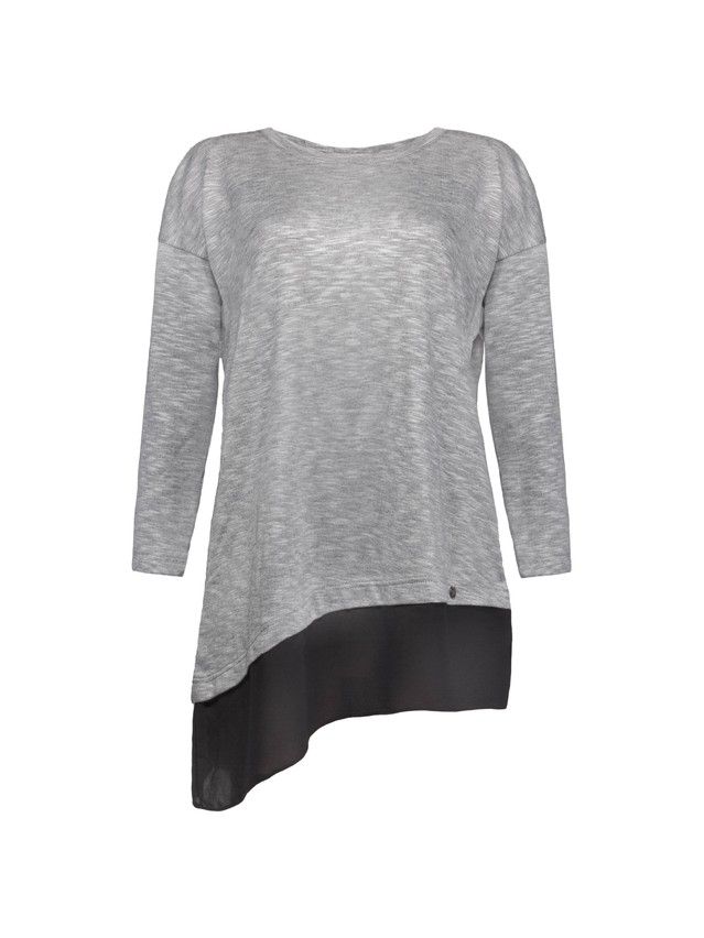 Women's polo neck shirt CONTE ELEGANT LD 608, s.170,176-100, graphite - 1