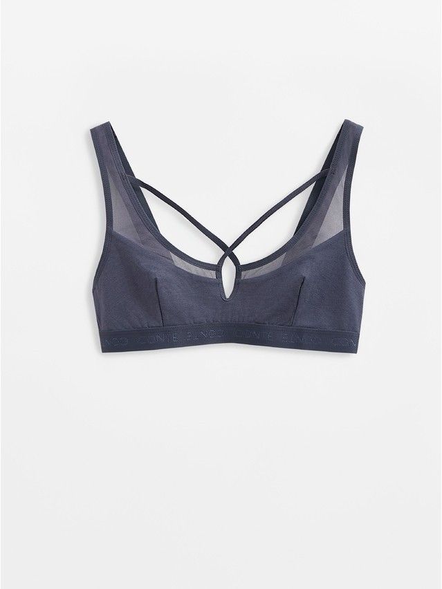 Women's bustier CONTE ELEGANT CRISS CROSS LBE 3014, s.170-84, graphite - 4