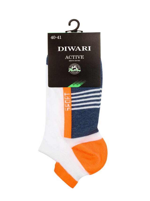 Men's socks DiWaRi ACTIVE, s. 40-41, 083 denim-orange - 2