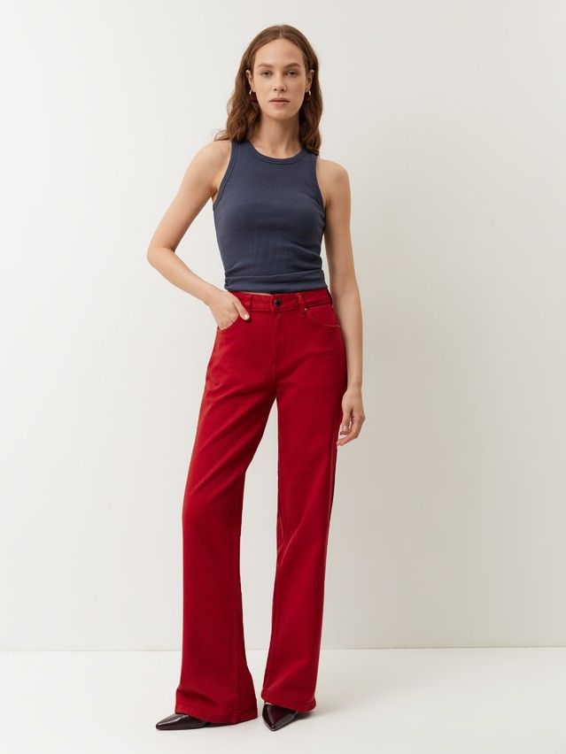 Women's jeans CONTE CON-1010, s.164-94, red - 1