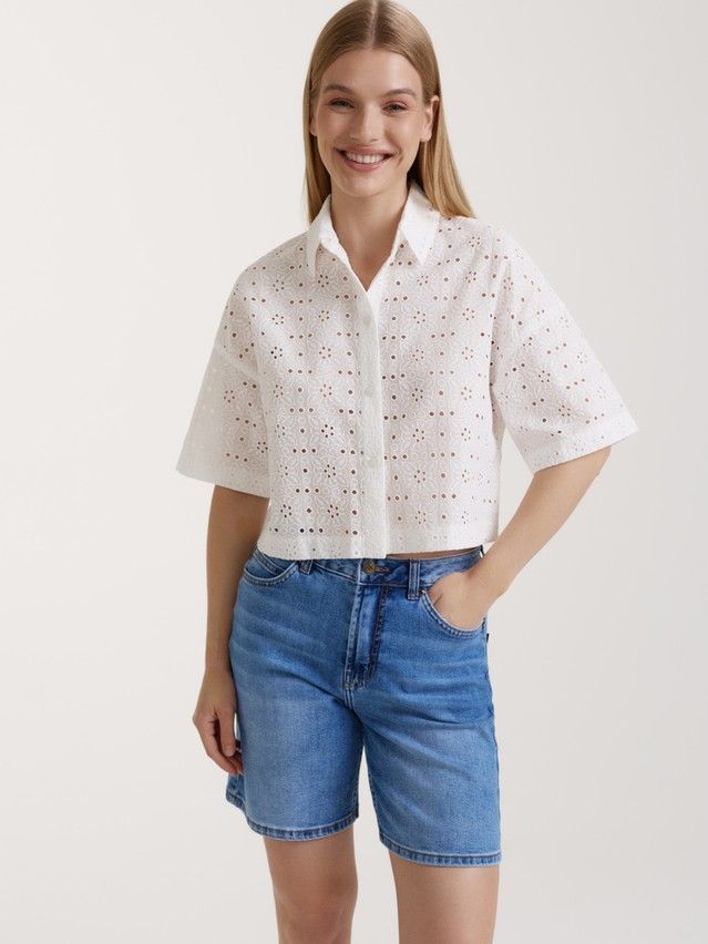 Women's shirt CONTE ELEGANT LBL 3204, s.170-84-90, white - 3