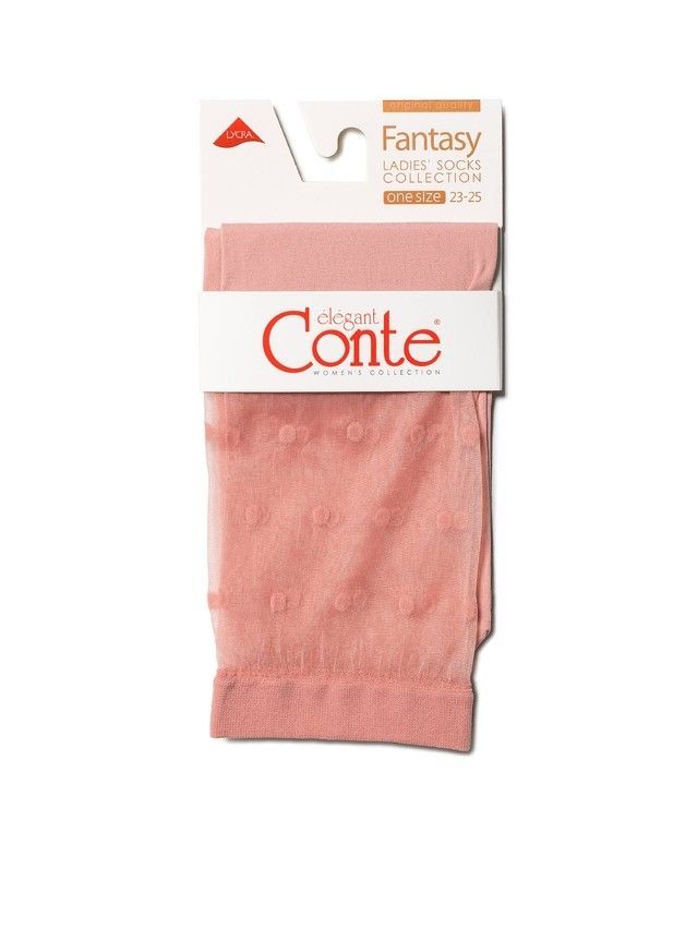 Women's socks FANTASY 19C-29SP, size 36-39, dusty rose - 3