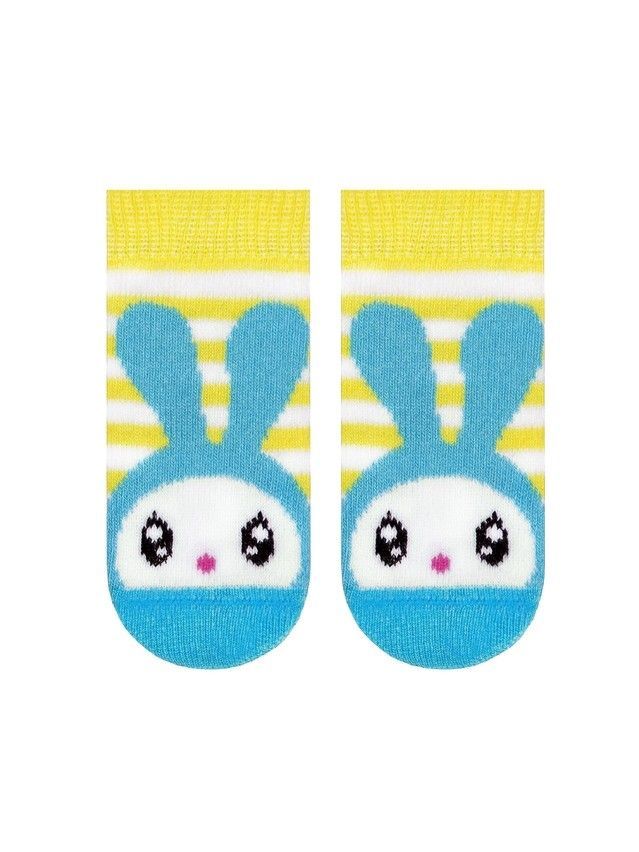 Children's socks CONTE-KIDS MALYSHARIKI, s.12-14, 323 yellow - 1