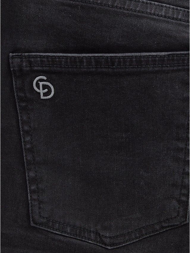 Denim trousers CONTE ELEGANT CON-671, s.170-102, black - 12