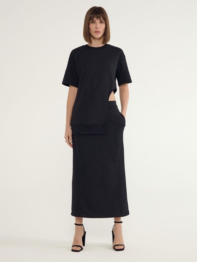 Women's skirt CONTE ELEGANT LU 3080, s.170-90, black - 1