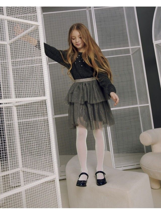 Fancy children's tights CONTE ELEGANT HOLIDAY, s.146-152, pastel pink - 5