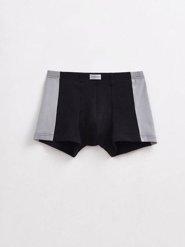Men's underpants DiWaRi BASIC MEN MSH 3119, s.78,82, black-light grey - 2