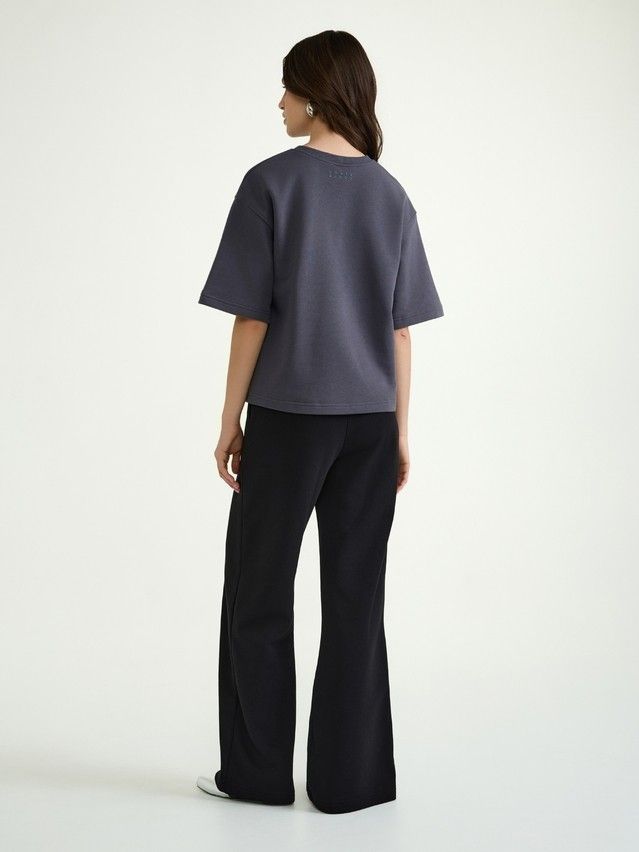 Women's polo neck shirt CONTE ELEGANT LD 3154, s.170-84, graphite - 4